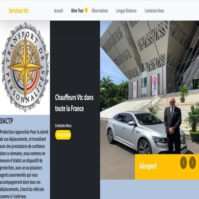 image qui montre une
                                                capture ecran accueil du site
                                                allochauffeur24.fr